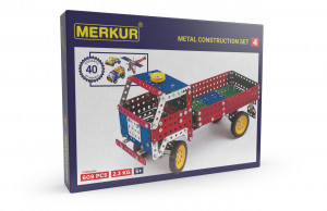 Merkur 4 - Stavebnice, 609 dílů, 40 modelů