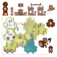 Arty Toys - Velké puzzle – pirát Alric ze země Vikingů – 15 ks