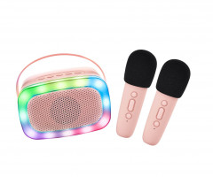 Bluetooth Karaoke párty set + 2 mikrofony Rose