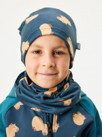 Čepice fleecová Basic, Kapybary - vel. S ( 45-48 cm )