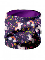 Nákrčník z fleecu Basic, Jednorožci