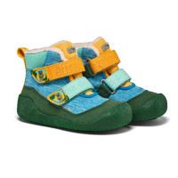 Dětské barefoot boty Affenzahn Prewalker Midboot Vegan Snuggy Creative Bear - vel. 22