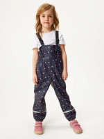 Nepromokavé kalhoty s fleecem, Květiny - vel. 98/104