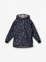 Softshellová bunda s fleecem Basic, Černá, Květiny - vel. 86/92