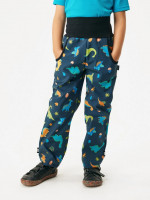 Softshellové kalhoty s fleecem Basic, Dinosauři - vel. 110/116