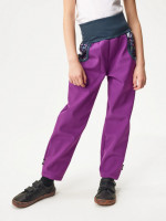 Softshellové kalhoty s fleecem Basic, Ostružinová, Jednorožci - vel. 86/92