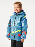 Zimní bunda Polar, Kobaltová, Fantazie - vel. 128/134