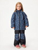 Zimní rostoucí oteplovačky Polar, Černá, Květiny - vel. 104/110