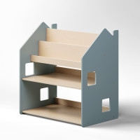 Univerzální montessori police 2v1 – světle modrá