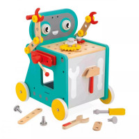 BricoKids - Chodítko a vozík s nářadím - Robot - Sleva poškozený obal