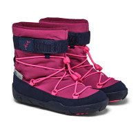 Dětské barefoot sněhule Affenzahn Snow Boot Vegan Snowy Flamingo - vel. 29