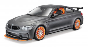 Maisto - Stavebnice - BMW M4 GTS, matná kovově šedá, 1:24