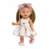 Llorens 28038 - realistická panenka s celovinylovým tělem  Valerie  - 28 cm