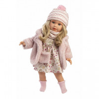 Llorens 54052 - realistická panenka s měkkým látkovým tělem  Lucie - 40 cm