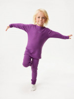 Dětské merino legíny, Ostružinová, vel. 122/128