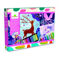 Artissimo - XXL kreativní sada –  akrylové barvy - magická zvířata - Sleva poškozený obal