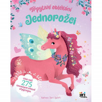 Samolepková knížka - Třpytivé oblékání - Jednorožci - Sleva poškozený obal