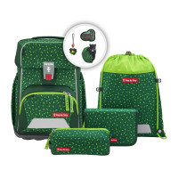 Školní aktovka Step by Step BASIS, Green Graphics - 4dílný set