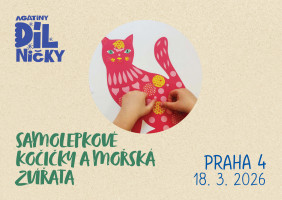 Samolepkové kočičky a mořská zvířátka - st 18.3.26, 16:00 Praha 4