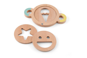 Sada dřevěných formiček  - vytlačování do písku