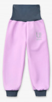 Batolecí softshellové kalhoty s fleecem Basic, Lila, vel. 80/86