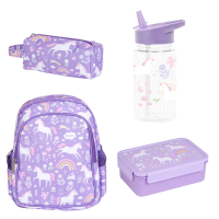 Velký balíček A Little Lovely Company - Výbava do školky - jednorožci a duha