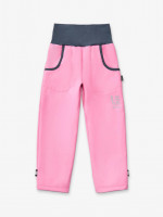 Dětské softshellové kalhoty s fleecem Basic, Růžová, vel. 104/110