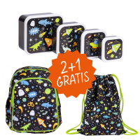 Malý balíček A Little Lovely Company Vesmír + sportovní pytel ZDARMA