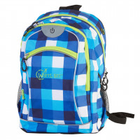 Wheel-Bee - volnočasový batoh s LED technologií - modrá/bílá