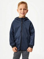 Dětská softshellová bunda bez zateplení pružná Basic, Tm. Modročerná - vel. 110/116