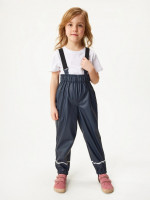 Dětské nepromokavé kalhoty bez zateplení, Tm. Modročerná - vel. 122/128