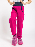 Dětské softshellové kalhoty bez zateplení Basic, Fuchsiová - vel. 98/104