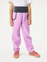Dětské softshellové kalhoty bez zateplení Basic, Lila - vel. 104/110