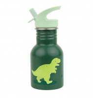 A Little Lovely Company - nerezová jednostěnná láhev na pití, 350 ml – dinosaurus