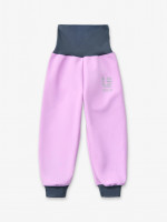 Batolecí softshellové kalhoty bez zateplení Basic, Lila - vel. 86/92