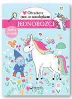 Jednorožci - Obrázkové čtení se samolepkami