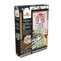 Artissimo - Manga - chibi postavičky + 8 akvarelových pastelek