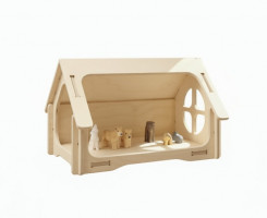 Dřevěný domeček pro panenky 1x střecha