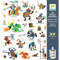 Metalické samolepky - rytíři