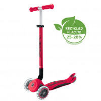 Globber dětská skládací koloběžka Elite Lights New Red