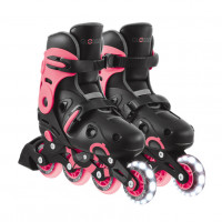 Globber nastavitelné inline brusle 34–37 Black-Coral Pink
