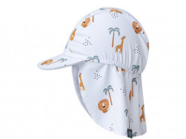 Plavkový klobouk s ochranou krku UPF 50+ Jungle 0-12 měsíců