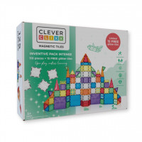 Cleverclixx – Magnetická stavebnice Inventive Pack Intense – 110 ks + 15 ks zdarma