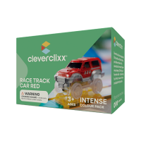 Cleverclixx – Magnetická závodní dráha – Autíčko červené – 1 kus