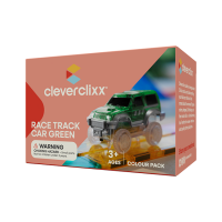 Cleverclixx – Magnetická závodní dráha – Autíčko zelené – 1 ks