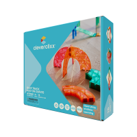 Cleverclixx – Magnetická závodní dráha Intense - sada zatáček – 15 dílků