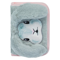 Školní penál jednopatrový BAAGL Bunny - chlupatý