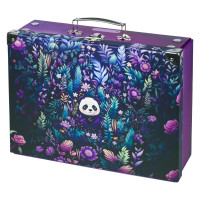 Skládací školní kufřík s kováním BAAGL Jungle Panda