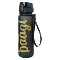 Tritanová láhev na pití s brčkem 500 ml BAAGL Logo Gold
