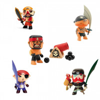 Großes Set Arty Toys - Piraten Rick & Mary Scarlett & Sam Parrot & Soscar & Tatoo